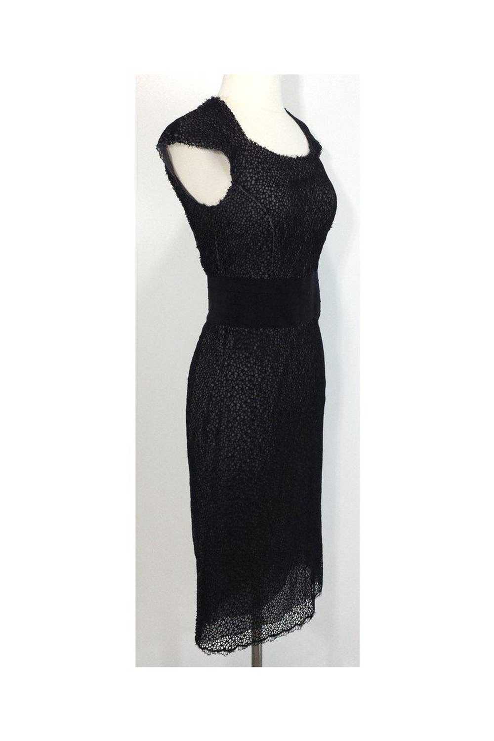 Ports 1961 - Black Lace Cap Sleeve Dress Sz 2 - image 2