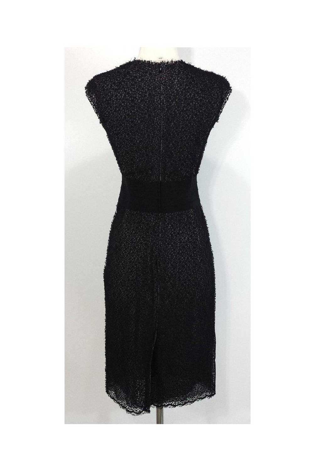 Ports 1961 - Black Lace Cap Sleeve Dress Sz 2 - image 3