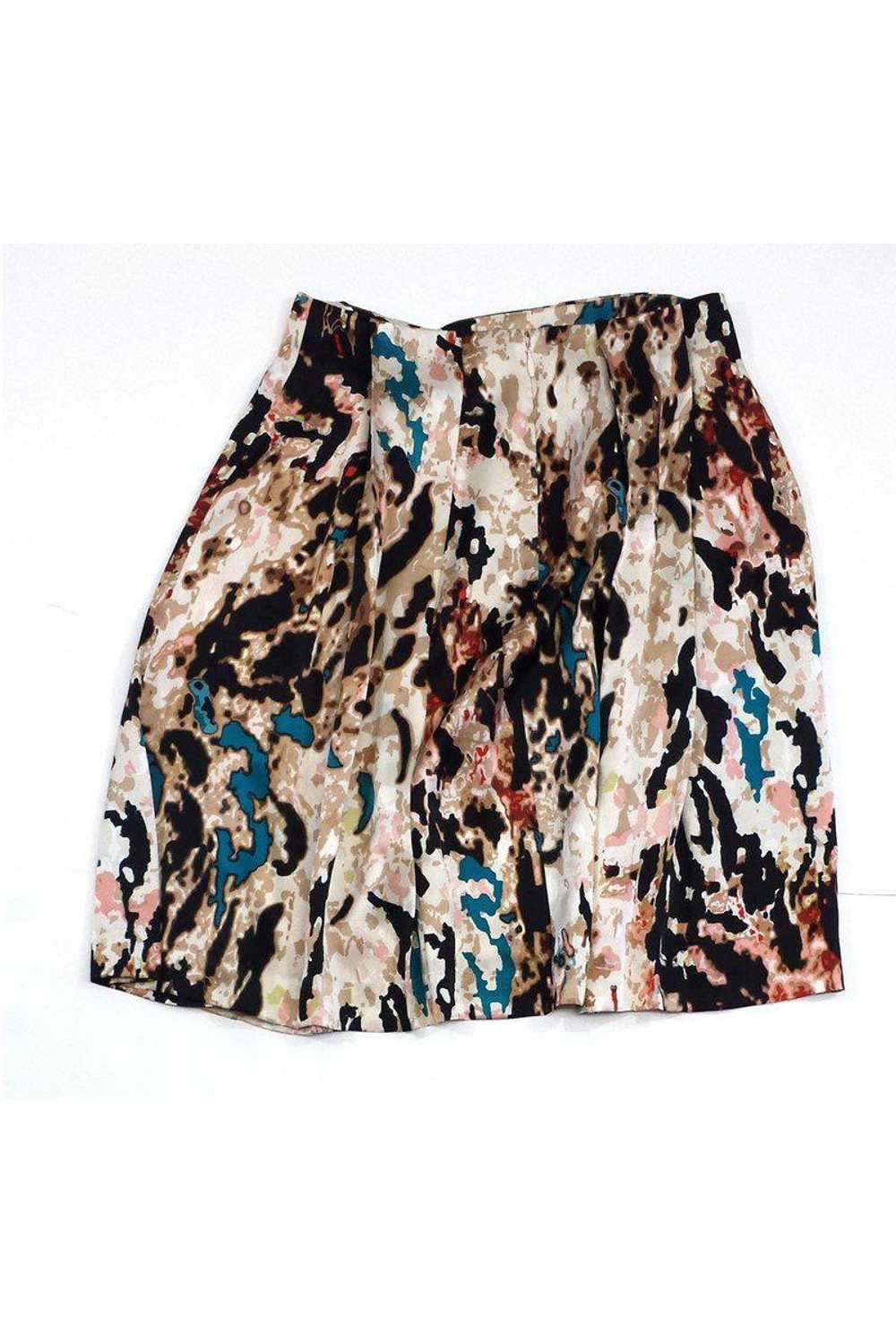 Rachel Roy - Apricot Multicolor Splatter Print Sk… - image 2