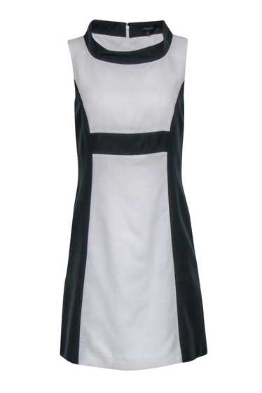 Rachel Zoe - White Shift Dress w/ Black Side Panel