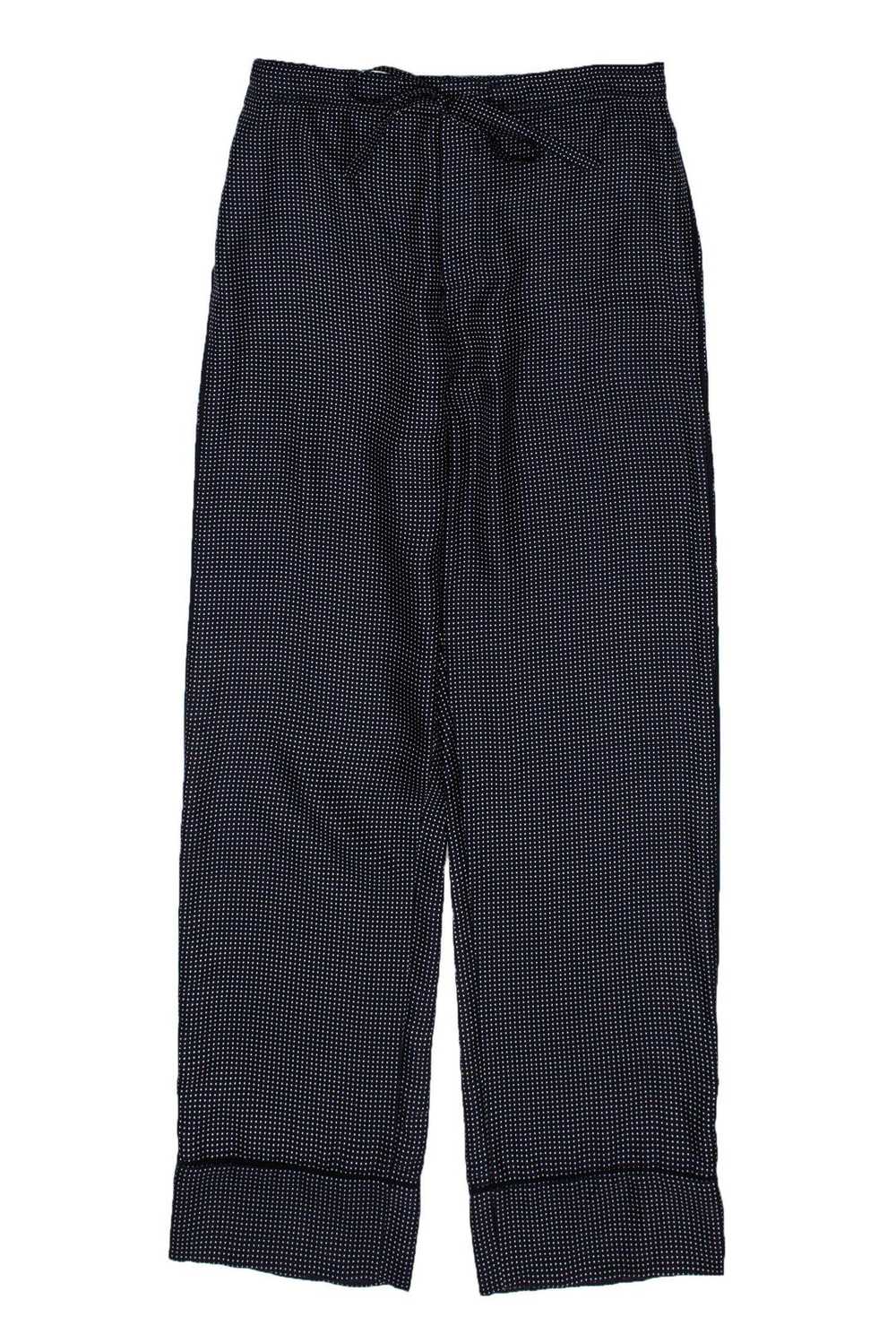 Rag & Bone - Navy Blue Silk Pants w/ Polka Dots S… - image 2