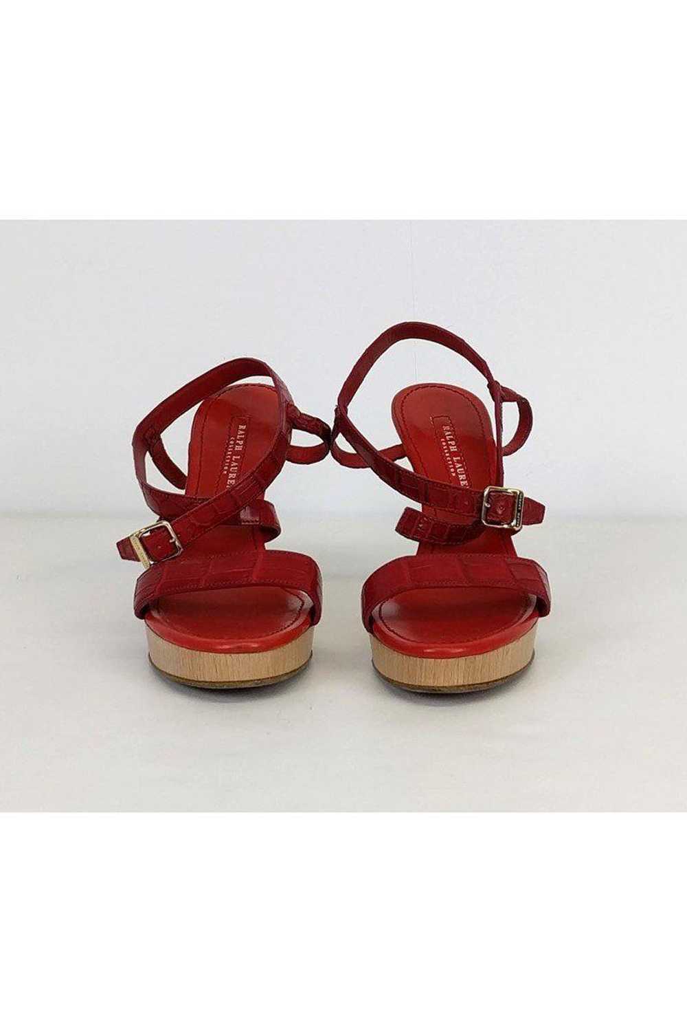 Ralph Lauren Collection - Red Sandals Sz 8 - image 2