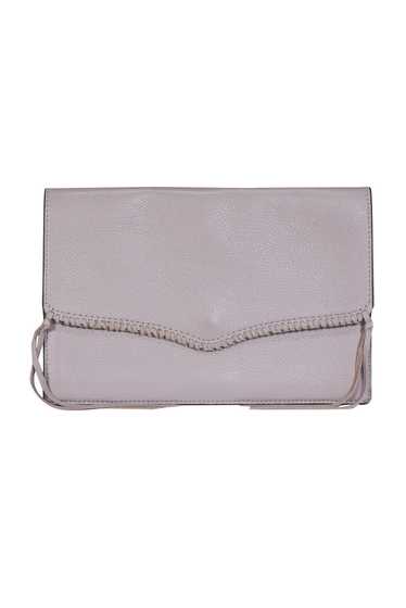 Rebecca Minkoff - Gray Envelope Clutch w/ Lacing - image 1