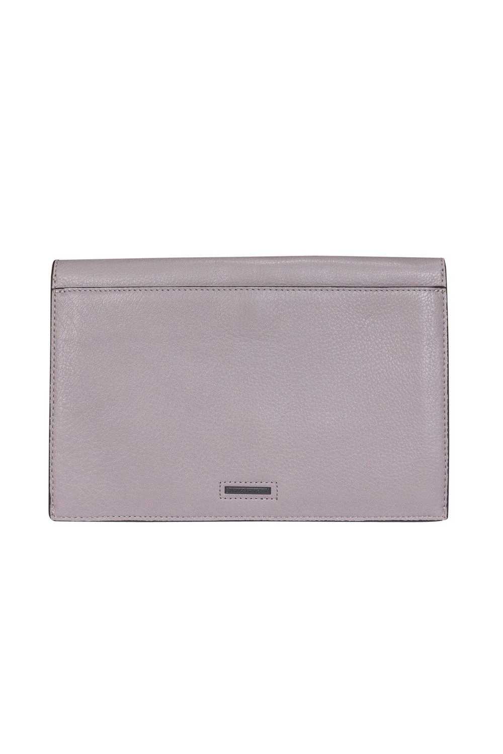 Rebecca Minkoff - Gray Envelope Clutch w/ Lacing - image 3