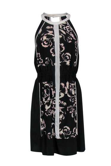 Rebecca Taylor - Black & White Silk Fitted Dress … - image 1