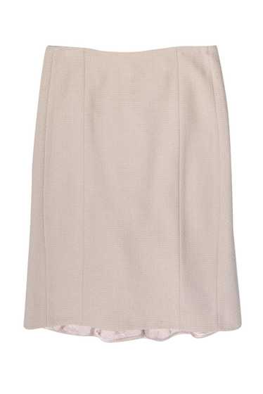 Rebecca Taylor - Champagne Pink Wool Pencil Skirt… - image 1