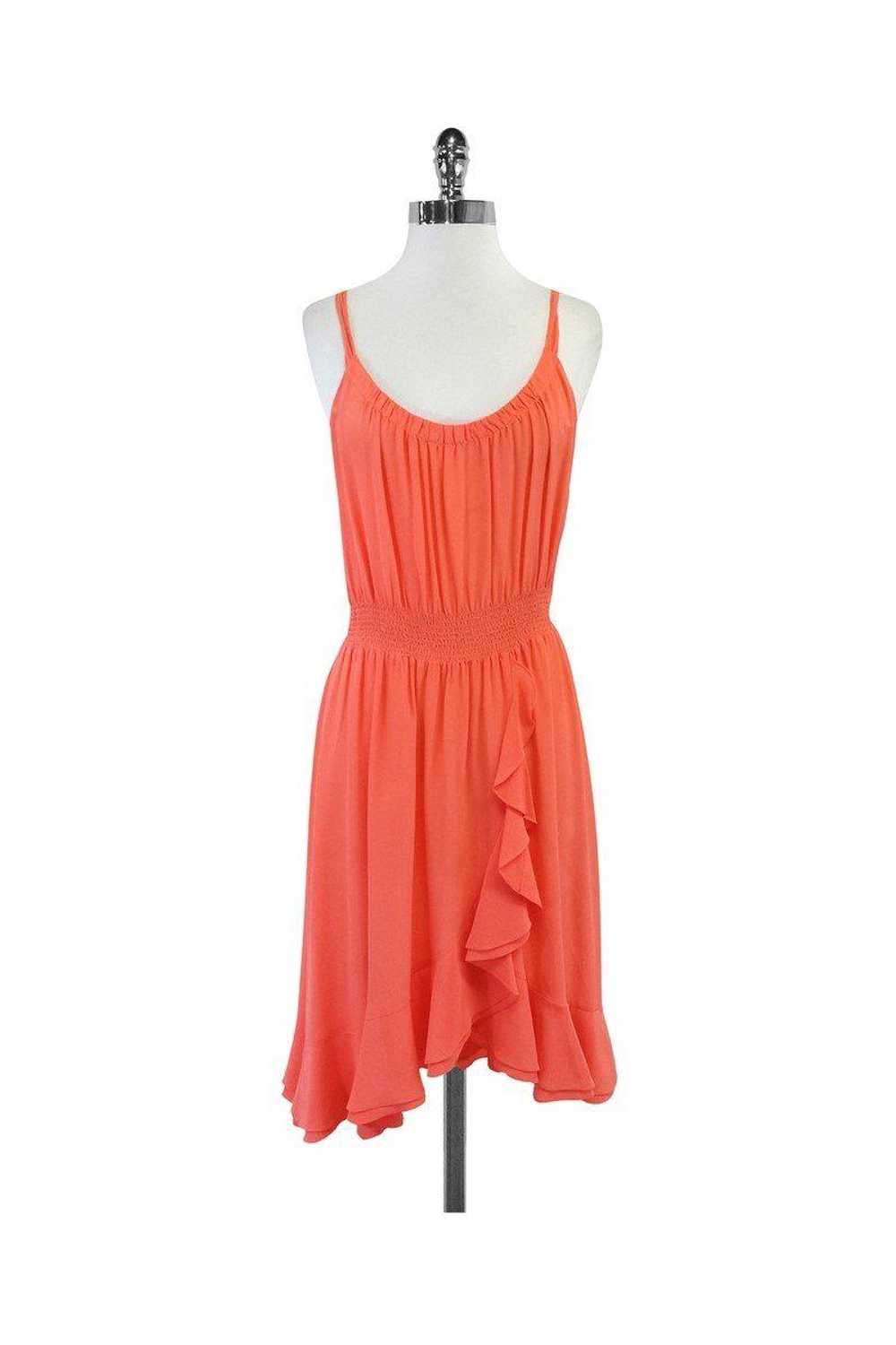 Rebecca Taylor - Coral Ruffle Spaghetti Strap Dre… - image 1