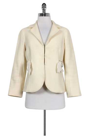 Rebecca Taylor - Cream Wool Blend Blazer Sz 6