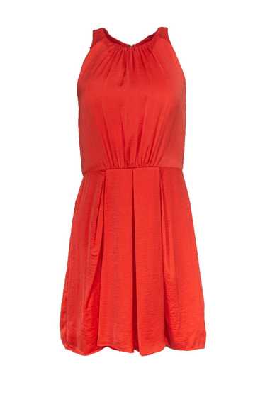 Rebecca Taylor - Orange A-Line Dress w/ Front Plea