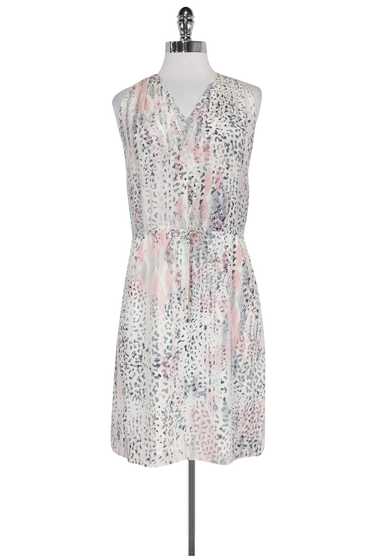 Rebecca Taylor - Pink & Grey Animal Print Dress S… - image 1