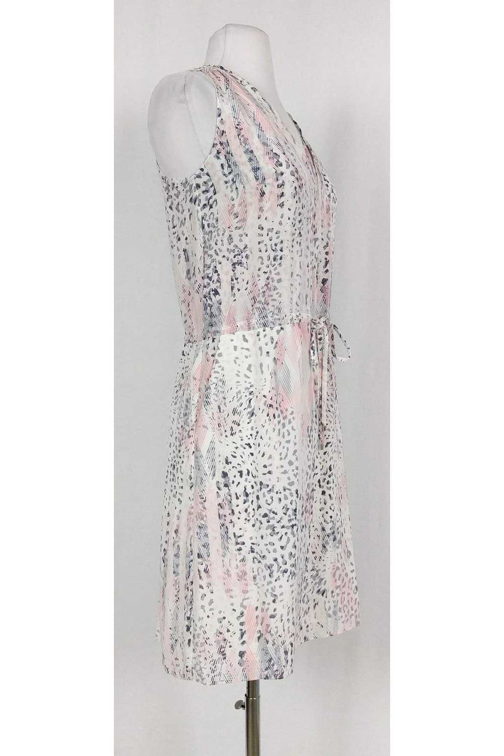 Rebecca Taylor - Pink & Grey Animal Print Dress S… - image 2