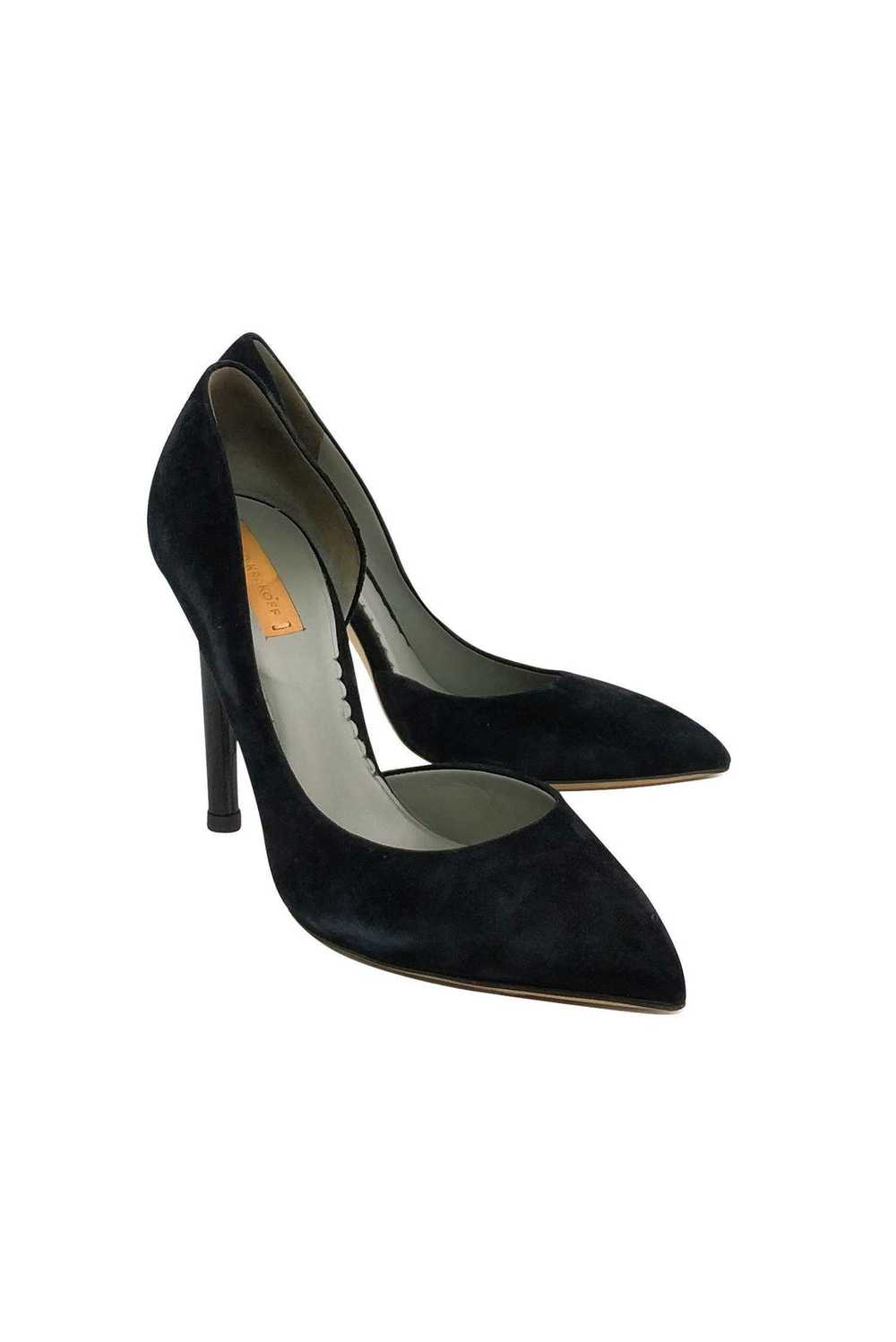 Reed Krakoff - Black Suede Pointed Heels Sz 7 - image 1