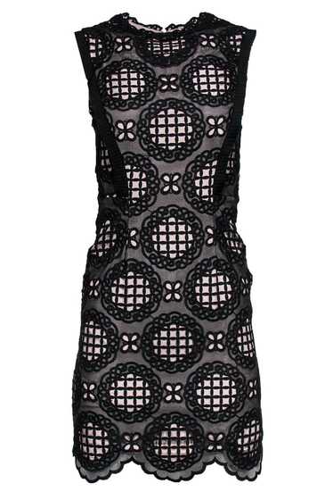 REISS Black Casablanca Lace Cocktail Dress hot SIZE 6