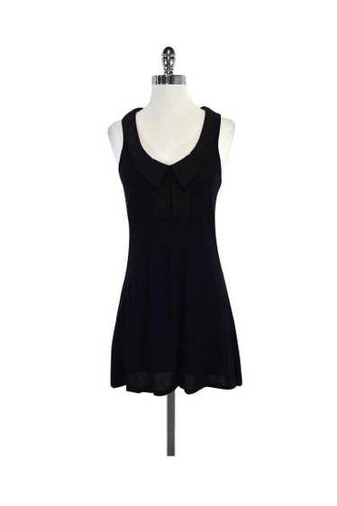 Reiss - Black Sleeveless Peter Pan Collar Dress Sz