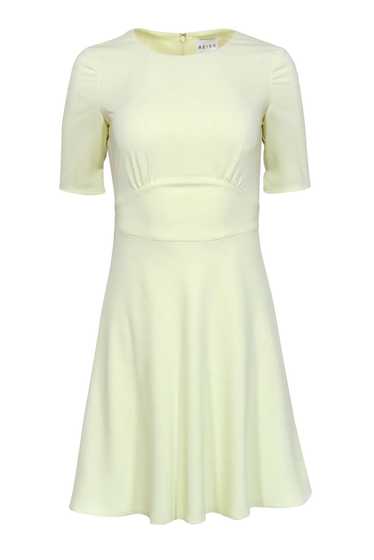 Reiss - Pastel Yellow Fitted A-Line Dress Sz 2