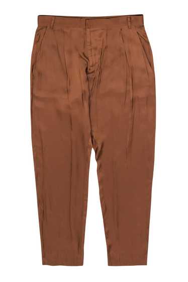 Rhie - Bronze Satin Pleated Trousers Sz 4