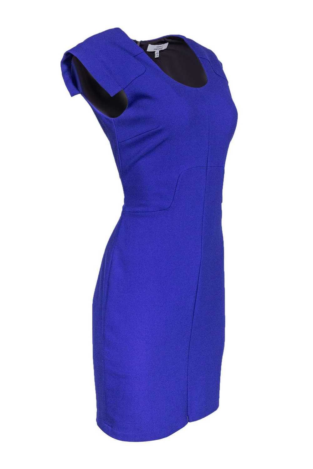 Robert Rodriguez - Blue Cap Sleeve Sheath Dress S… - image 2