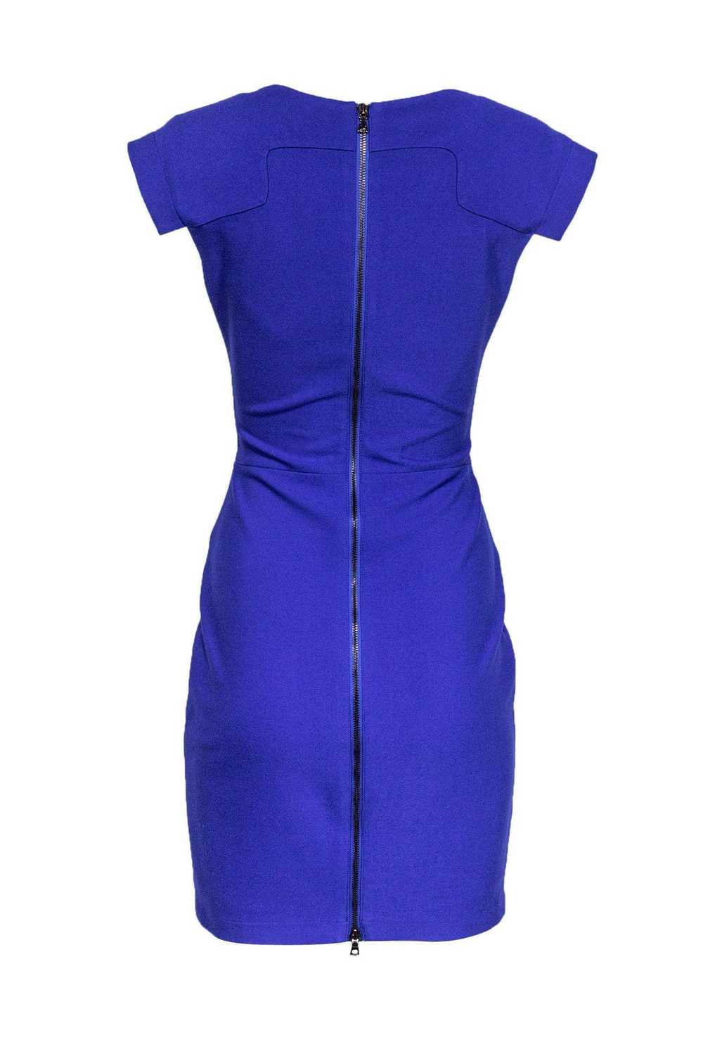 Robert Rodriguez - Blue Cap Sleeve Sheath Dress S… - image 3