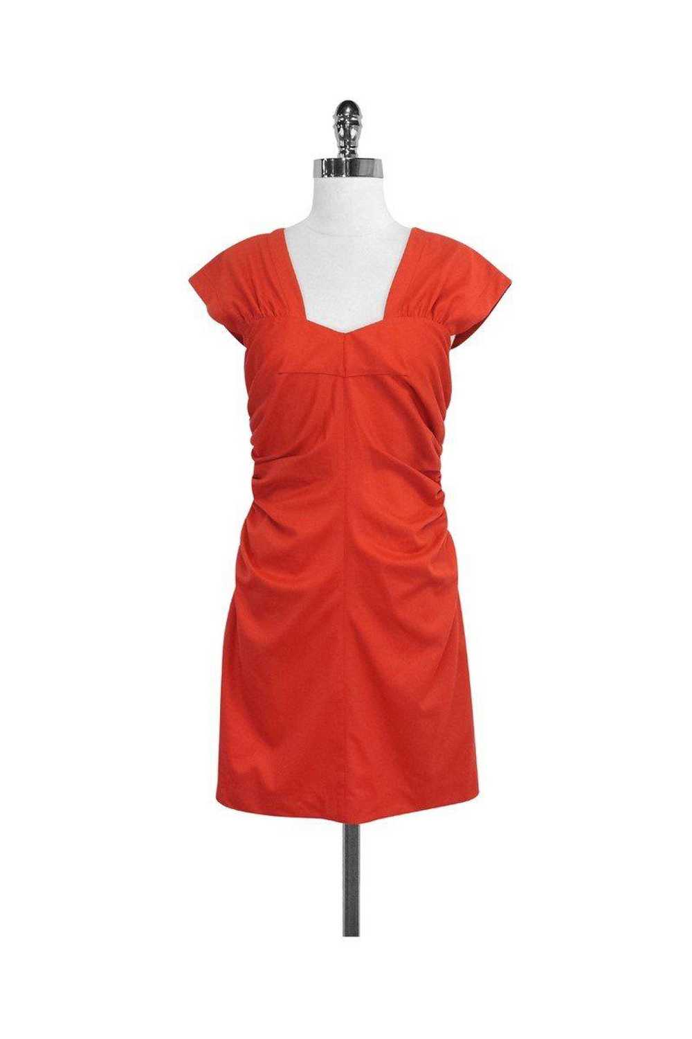 Robert Rodriguez - Deep Orange Gathered Dress Sz 4 - image 1