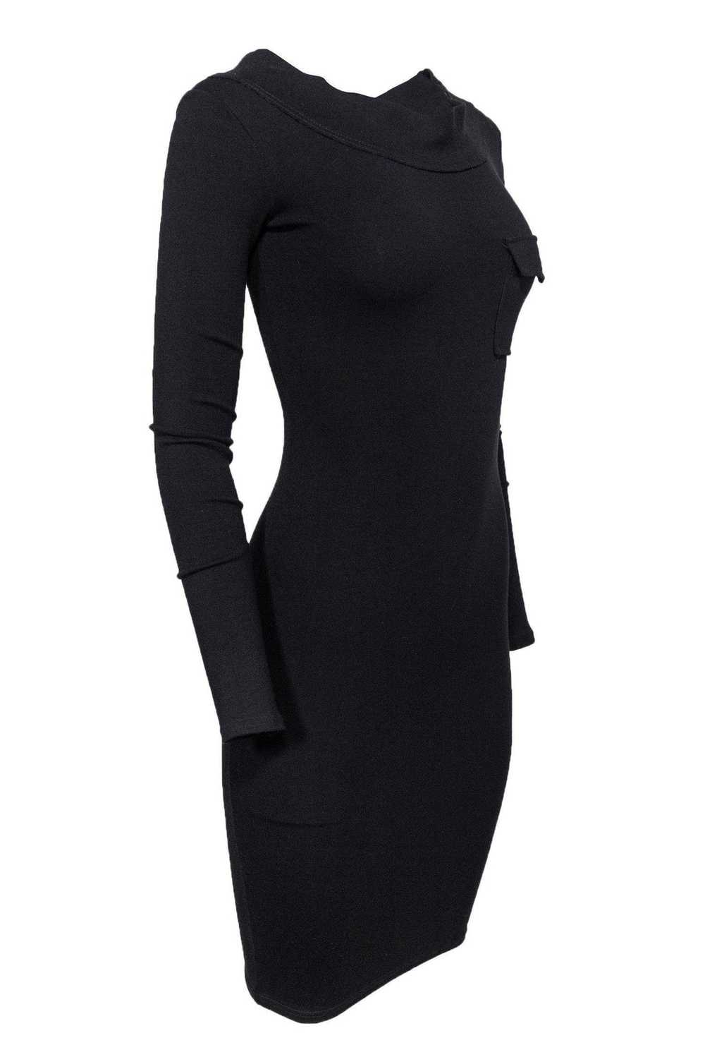 Roland Mouret - Black Off-The-Shoulder Bodycon Dr… - image 2