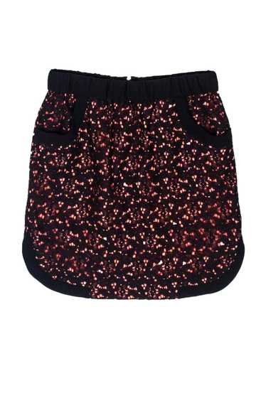 Sandro - Black Lace Skirt w/ Pink Lining Sz M