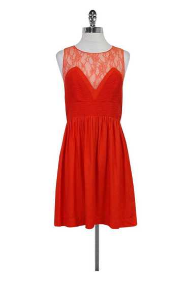 Sandro - Orange Lace Dress Sz M