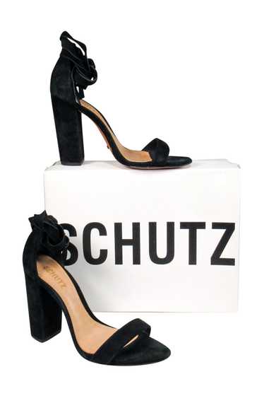 Schutz - Black Suede Kelma Ankle Pumps Sz 8.5