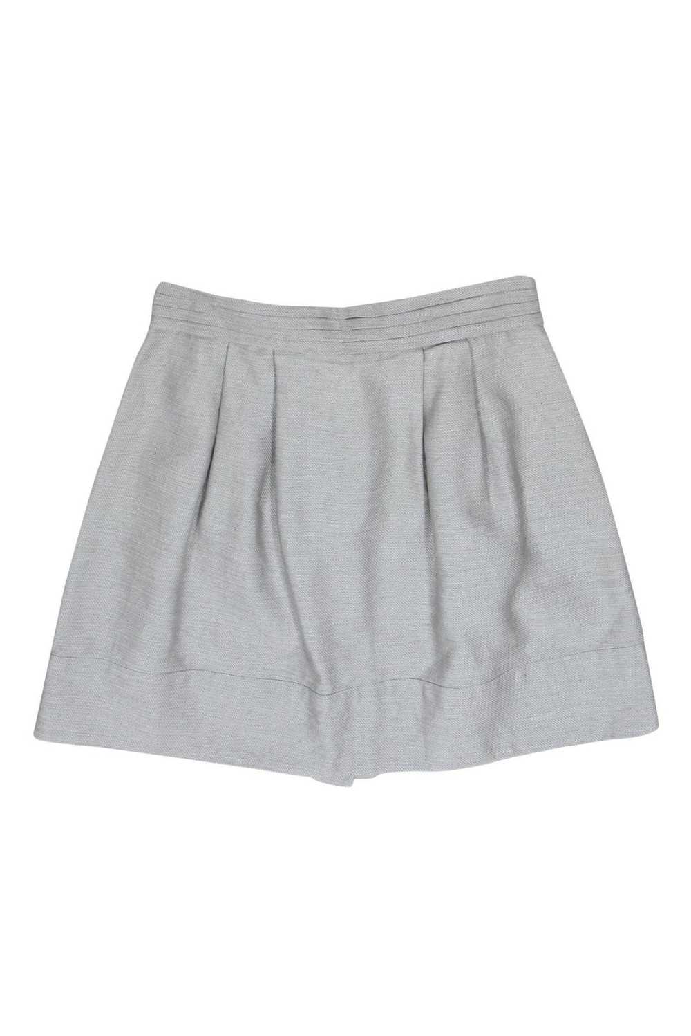 See by Chloe - Metallic Grey Linen Blend Skirt Sz… - image 2