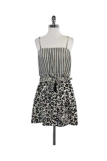 See by Chloe - White & Black Animal Print Silk Dre