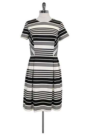 Shoshanna - Black & White Striped Dress Sz 10