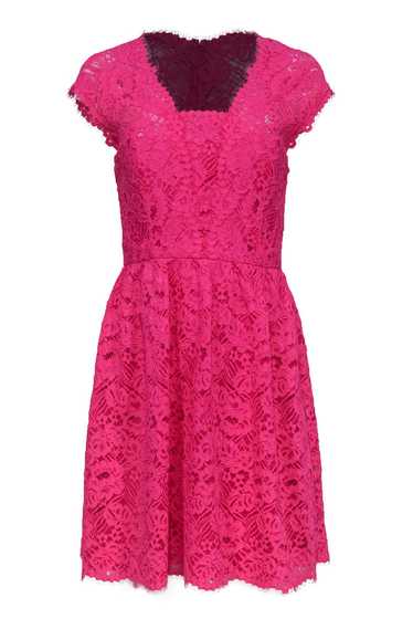 Shoshanna - Hot Pink Lace Sleeveless Fit & Flare D