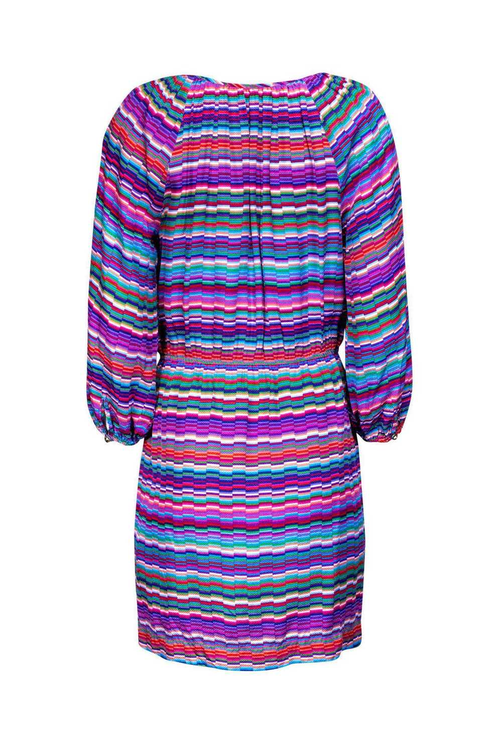Shoshanna - Multicolored Peasant Top Dress Sz 6 - image 3