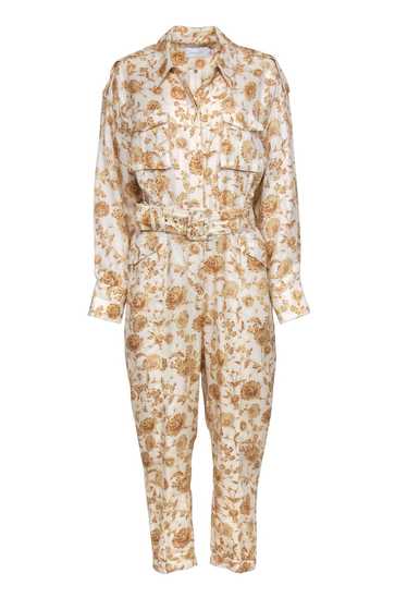 Significant Other - Cream & Beige Floral Print Str