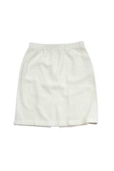 St. John - Cream Textured Knit Skirt Sz 10