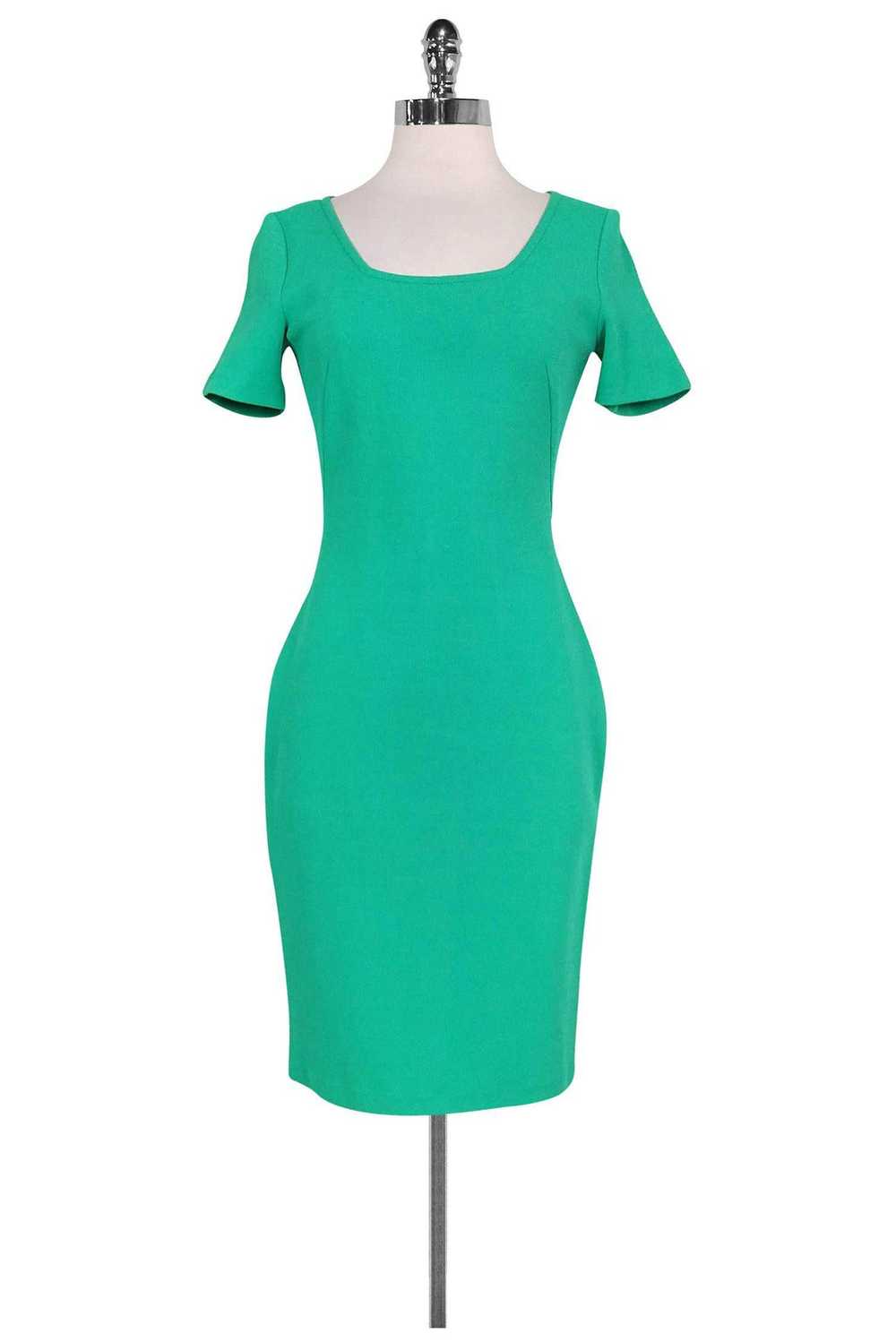 St. John - Seafoam Green Fitted Dress Sz 4 - image 1