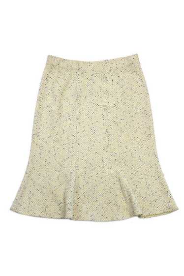 St. John - Yellow & White Tweed Skirt Sz 6