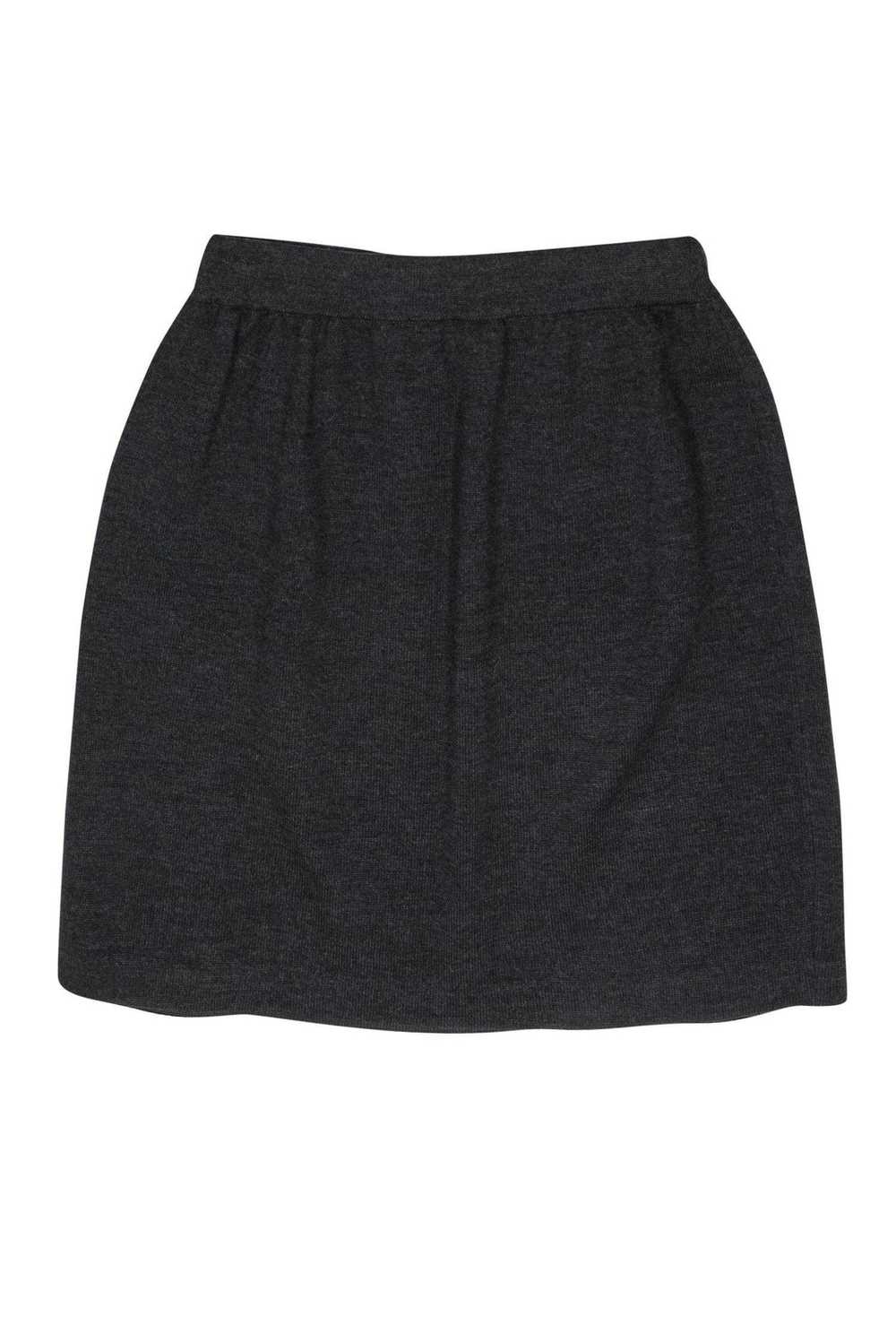 St. John Collection - Charcoal Grey Knit Skirt Sz… - image 2