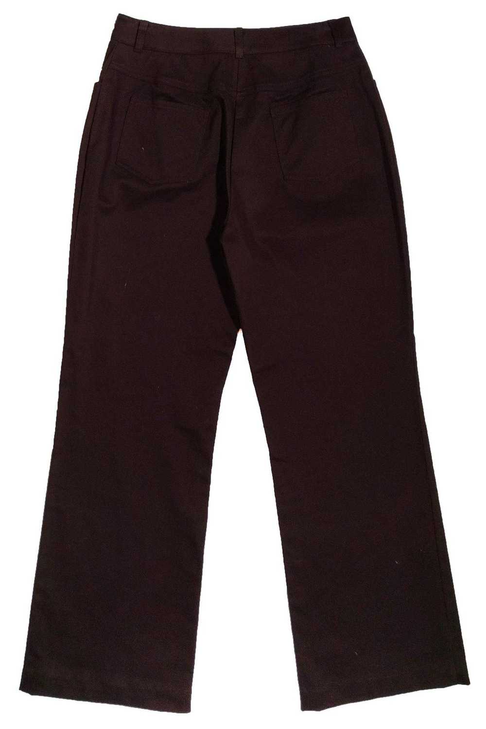 St. John Sport - Brown Cotton Wide Leg Pants Sz 4 - image 2