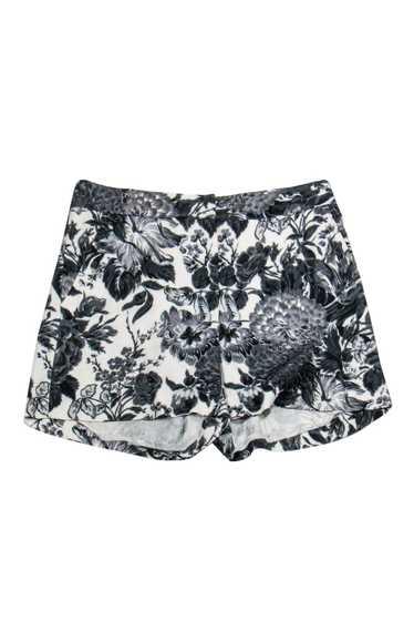 Stella McCartney - Black & White Floral Shorts Sz 