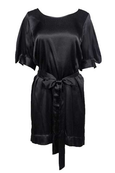 Stella McCartney - Black Silk Dress w/ Polka Dots… - image 1