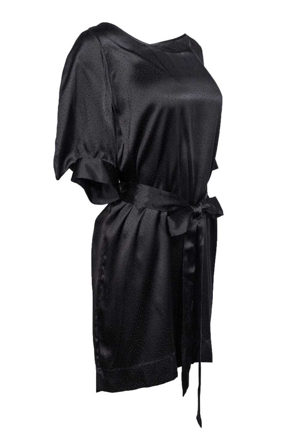 Stella McCartney - Black Silk Dress w/ Polka Dots… - image 2
