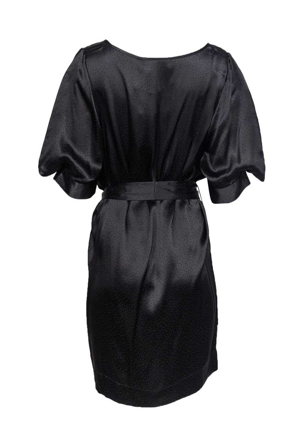 Stella McCartney - Black Silk Dress w/ Polka Dots… - image 3