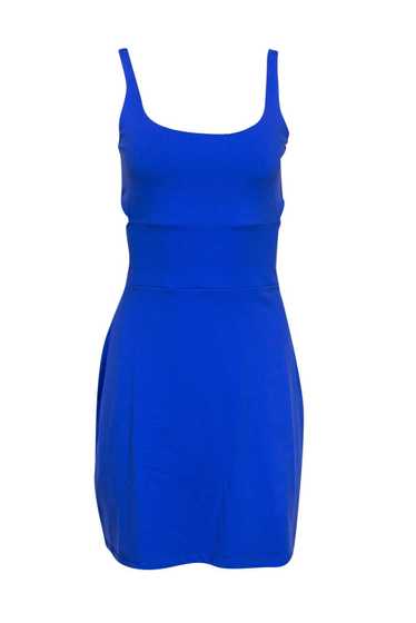 Susana Monaco - Blue Fit & Flare Dress w/ Back Cu… - image 1