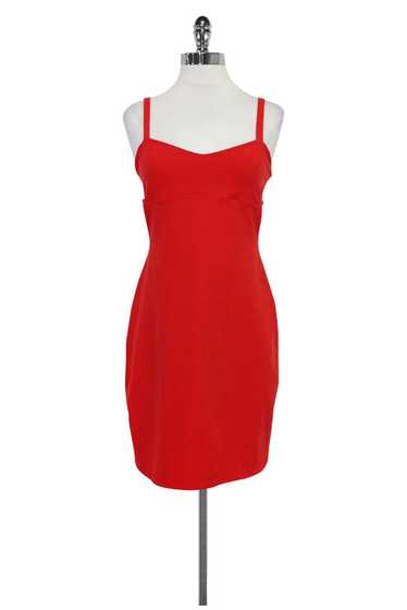 Susana Monaco - Red Orange Fitted Dress Sz S