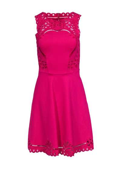 Ted Baker - Fuchsia Sleeveless Lace Embroidery A-… - image 1