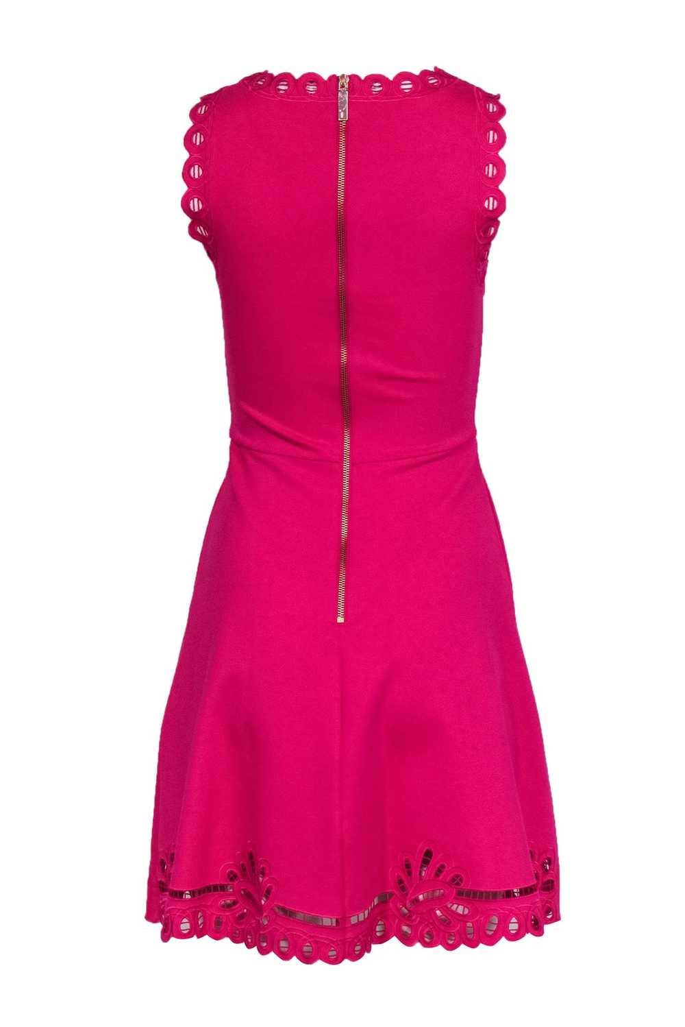 Ted Baker - Fuchsia Sleeveless Lace Embroidery A-… - image 3