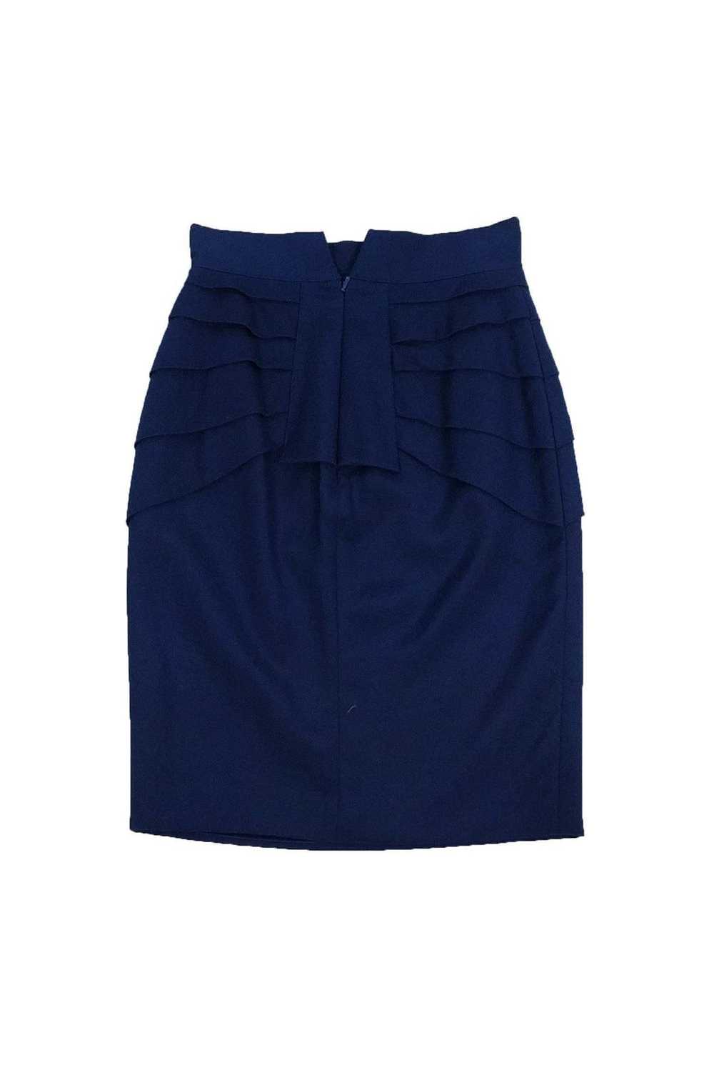 Temperley London - Navy Blue Pencil Skirt Sz 2 - image 1