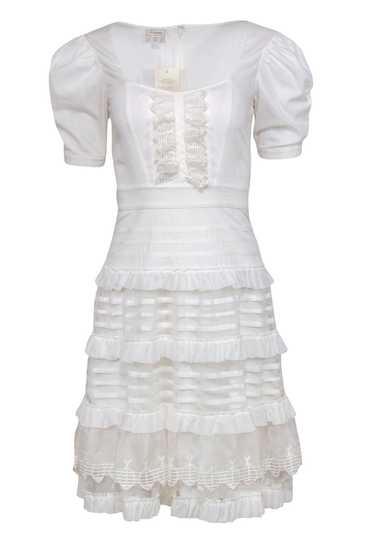 Temperley London - White Cotton Puff Sleeve Dress 