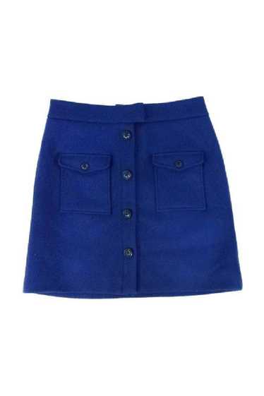 Thakoon - Navy Double Pocket Front Wool Skirt Sz 6