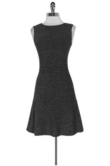 Theory - Black & Grey Fit & Flare Dress Sz 2 - image 1